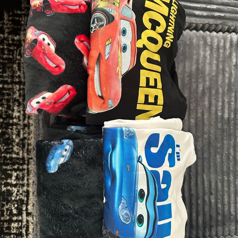 Disney Cars Pijamas Set - Black, Red, Blue